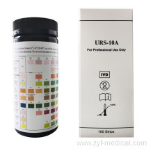 Urine Analysis Reagent Strips Visual